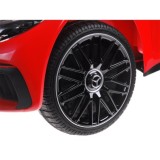 JOKO Elektrické autíčko Mercedes SL 63 AMG, penové kolesá, kožené sedadlo, červené