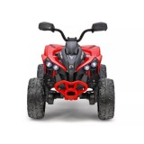 JOKO Elektrická štvorkolka Off-road CAN-AM 24V 200W, penové kolesá, kožené sedadlo, červená