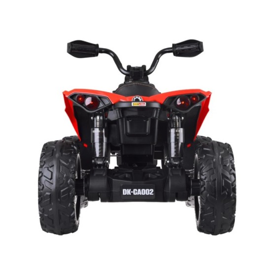 JOKO Elektrická štvorkolka Off-road CAN-AM 24V 200W, penové kolesá, kožené sedadlo, červená