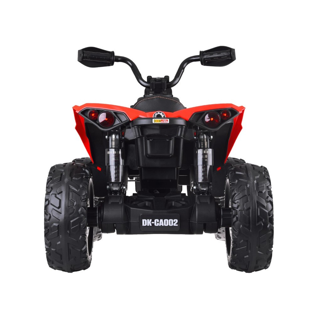 JOKO Elektrická štvorkolka Off-road CAN-AM 24V 200W, penové kolesá, kožené sedadlo, červená