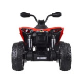 JOKO Elektrická štvorkolka Off-road CAN-AM 24V 200W, penové kolesá, kožené sedadlo, červená