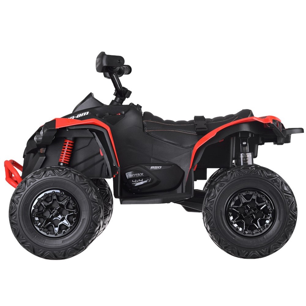 JOKO Elektrická štvorkolka Off-road CAN-AM 24V 200W, penové kolesá, kožené sedadlo, červená