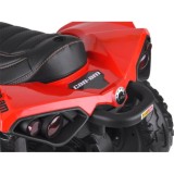 JOKO Elektrická štvorkolka Off-road CAN-AM 24V 200W, penové kolesá, kožené sedadlo, červená