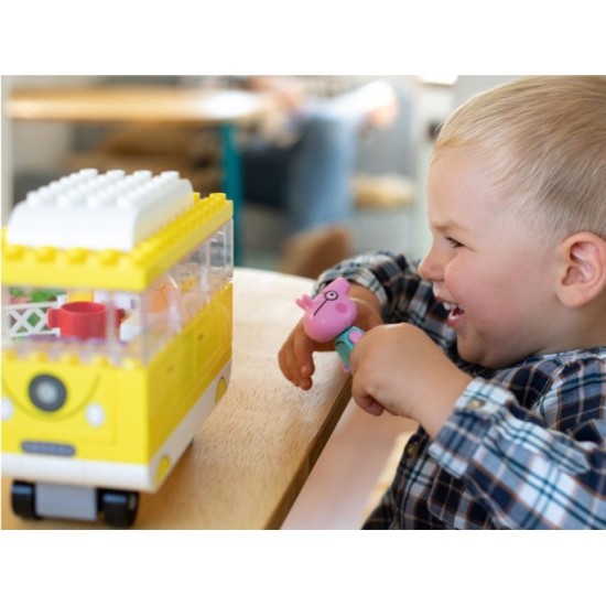 JOKO Konštrukčná Stavebnica Peppa Pig Camper Karavan, Kempovanie s ockom 52ks