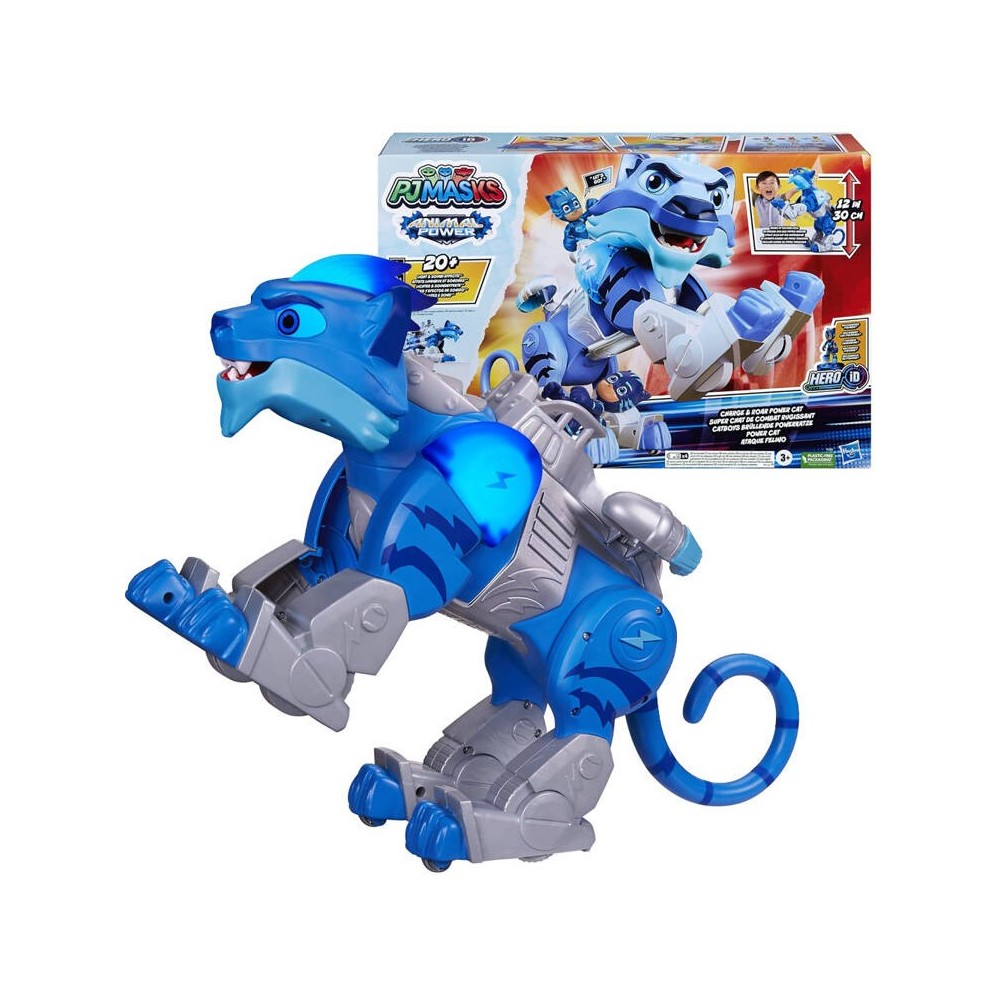 HASBRO Interaktívna Akčná figúrka Hasbro Pj Masks Battle Cat 43 cm x 22 cm so svetlom a zvukom + technológia Hasbro Hero ID