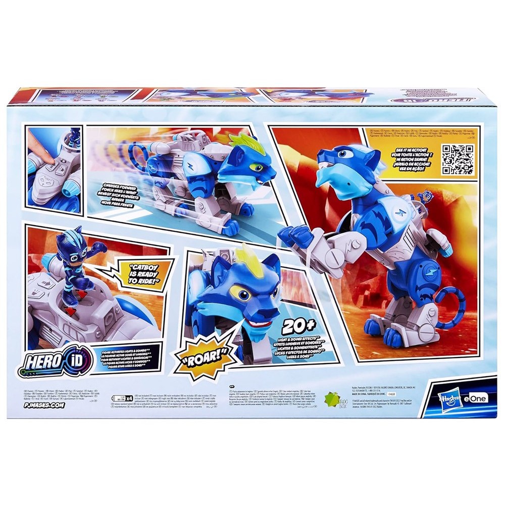 HASBRO Interaktívna Akčná figúrka Hasbro Pj Masks Battle Cat 43 cm x 22 cm so svetlom a zvukom + technológia Hasbro Hero ID