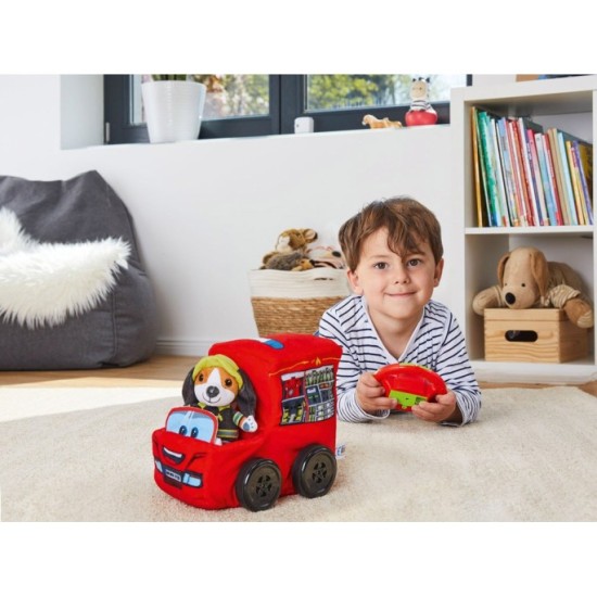 Revell Revellino Moje prvé RC Hasičské auto, diaľkovo ovládané plyšové auto pre deti od 2 rokov + Plyšový Hasičský Pes