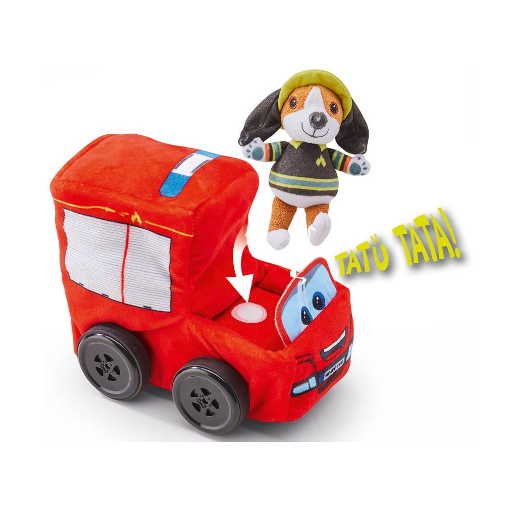Revell Revellino Moje prvé RC Hasičské auto, diaľkovo ovládané plyšové auto pre deti od 2 rokov + Plyšový Hasičský Pes