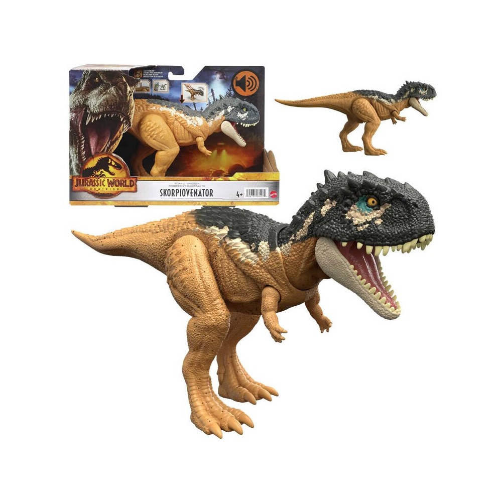 Mattel Jurský Svet Dominion Dinosaurus Skorpiovenator so zvukom, hýbe chvostom, hlavou, otvára ústa, na batérie