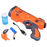 JOKO Bublifuková pištoľ na batériu + USB nabíjačka, oranžová