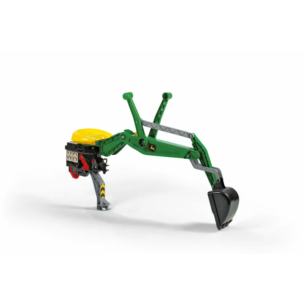 Rolly Toys Zadný bager John Deere, zadná rýpacia lyžica rollyBackhoe, nosnosť50kg, zelená