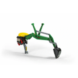 Rolly Toys Zadný bager John Deere, zadná rýpacia lyžica rollyBackhoe, nosnosť50kg, zelená