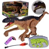 JOKO RC Dinosaurus na diaľkové ovládanie so svetlom a zvukom, hnedý