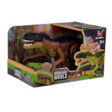 JOKO RC Dinosaurus na diaľkové ovládanie so svetlom a zvukom, hnedý