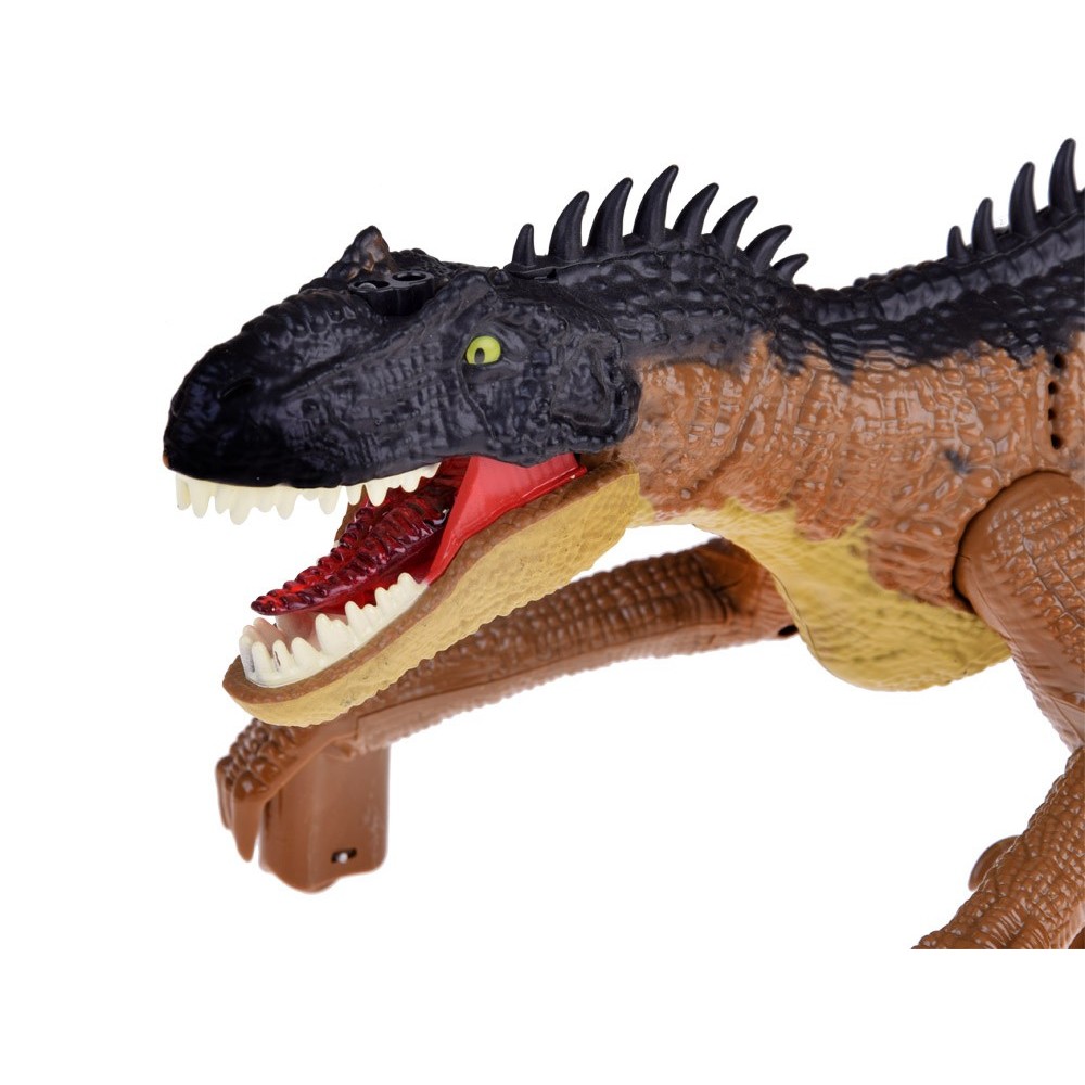 JOKO RC Dinosaurus na diaľkové ovládanie so svetlom a zvukom, hnedý