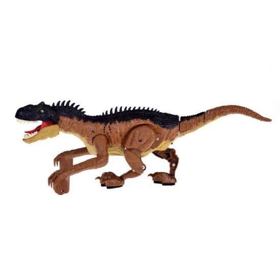 JOKO RC Dinosaurus na diaľkové ovládanie so svetlom a zvukom, hnedý