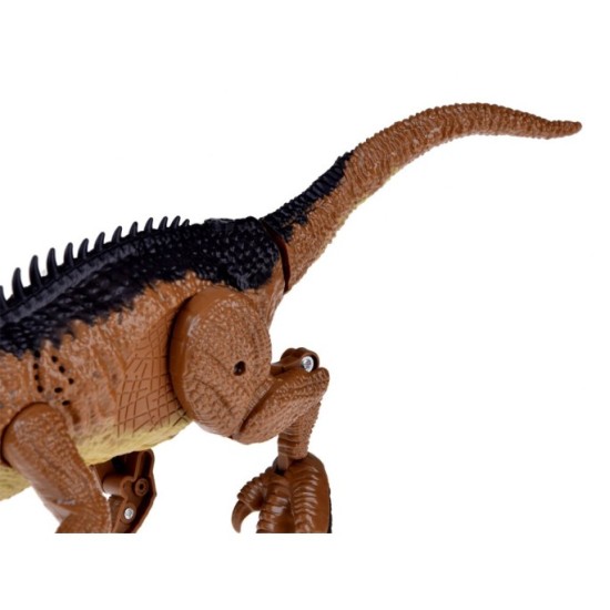 JOKO RC Dinosaurus na diaľkové ovládanie so svetlom a zvukom, hnedý
