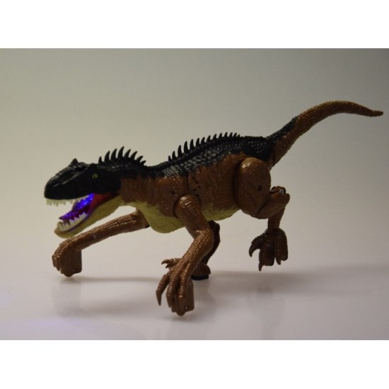 JOKO RC Dinosaurus na diaľkové ovládanie so svetlom a zvukom, hnedý