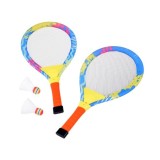 JOKO Detské Badmintonové Rakety s LED svetlom + košík s LED svetlom