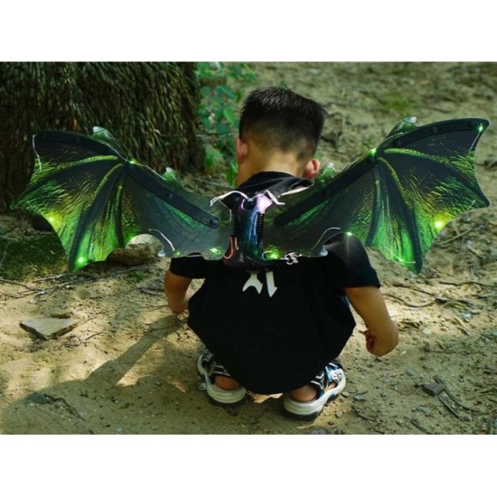 JOKO Svietiace Pohyblivé Dračie Krídla DRAGON s LED svetlom + Dračie Zvuky