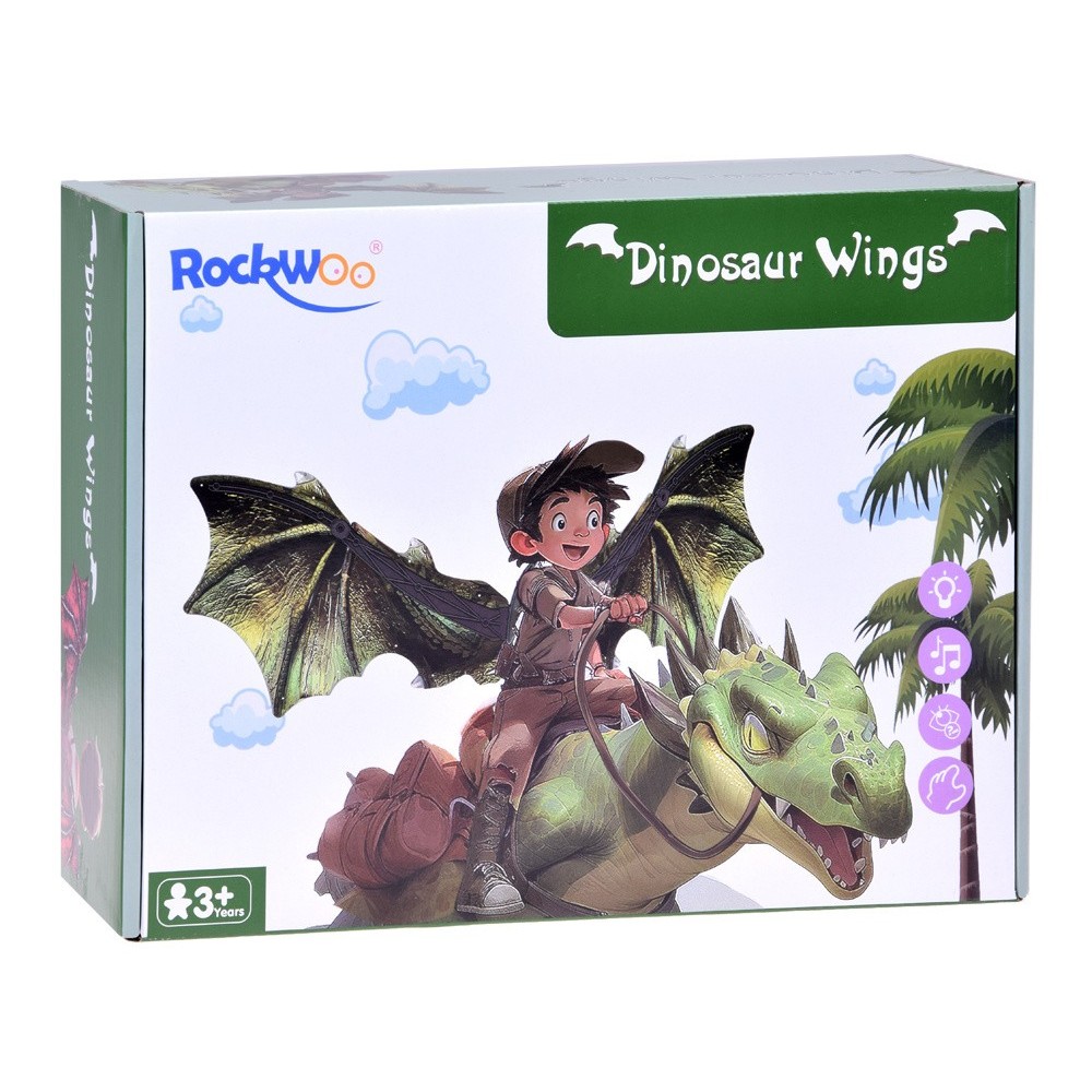 JOKO Svietiace Pohyblivé Dračie Krídla DRAGON s LED svetlom + Dračie Zvuky