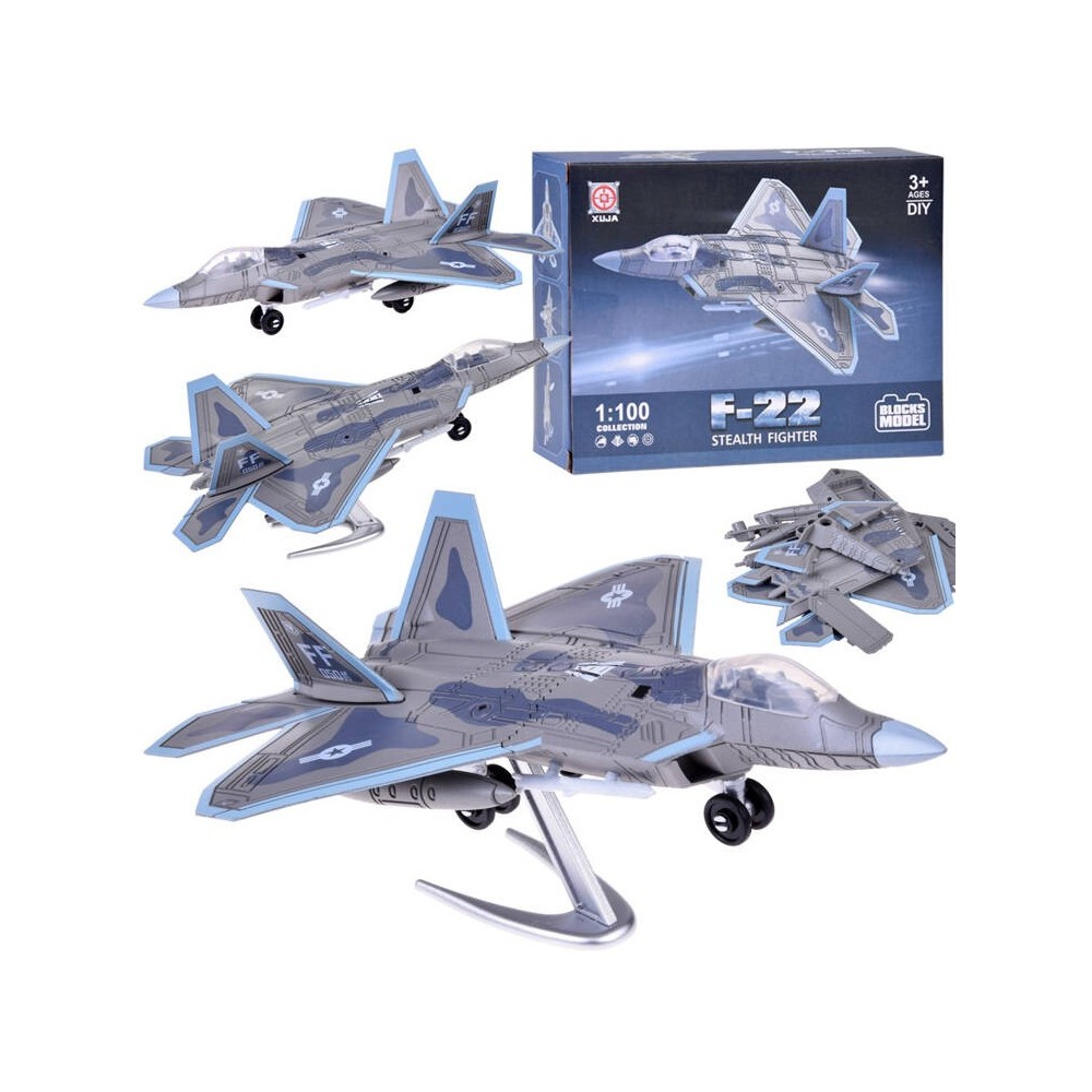 JOKO Stavebnica Model Lietadla F-22 Stíhačka 1:100