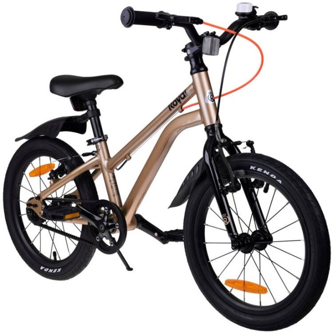 RoyalBaby Hliníkový Detský Bicykel Light and Perfect Gold Kable-Belt 16", ľahký, Váha 6,5kg, zlatý