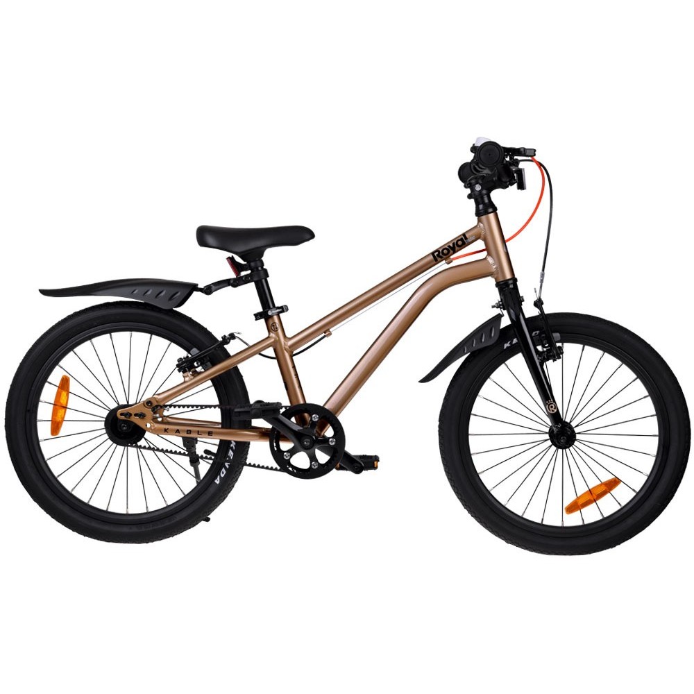RoyalBaby Hliníkový Detský Bicykel Light and Perfect Gold Kable-Belt 16", ľahký, Váha 6,5kg, zlatý