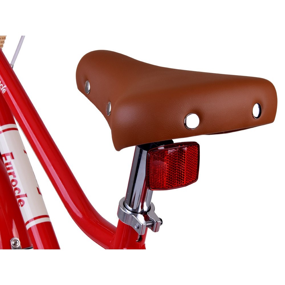 RoyalBaby Hliníkový Detský Bicykel Lovely City 16" s košíkom a zvončekom, červený