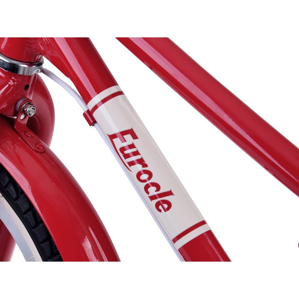 RoyalBaby Hliníkový Detský Bicykel Lovely City 16" s košíkom a zvončekom, červený