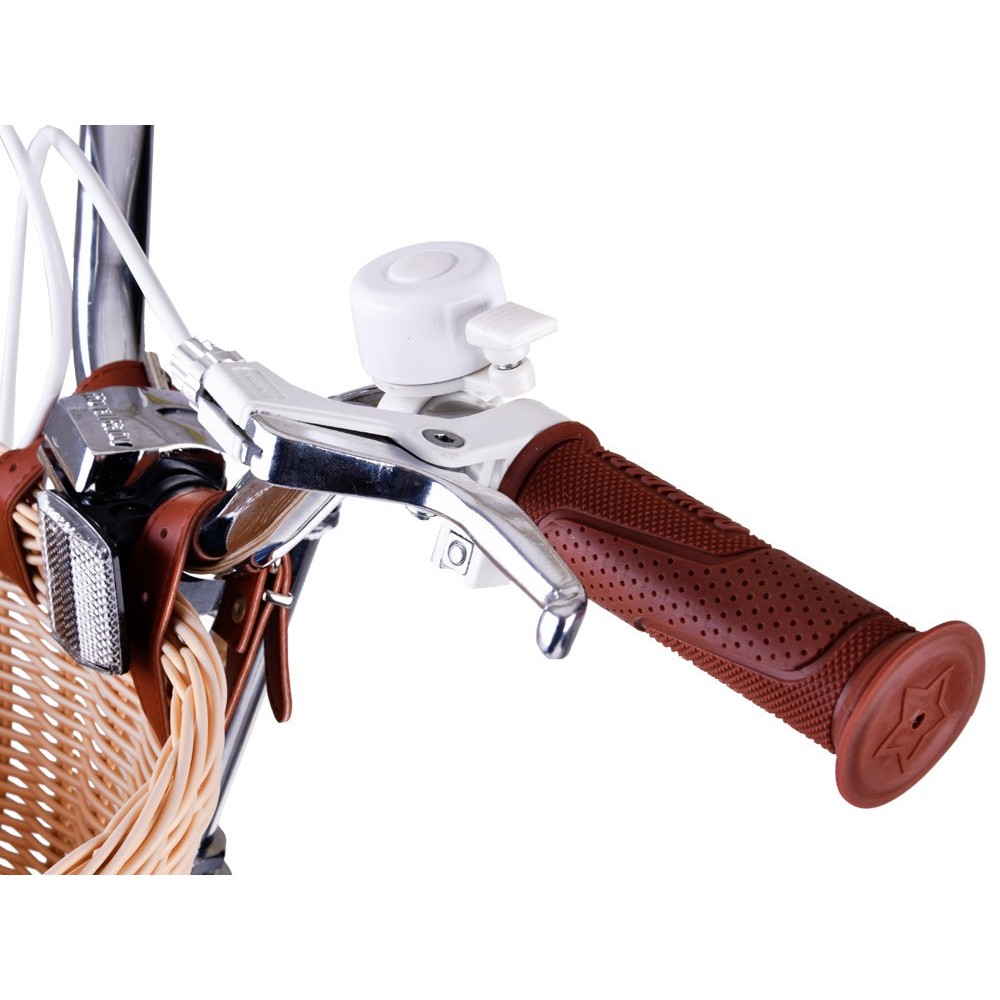 RoyalBaby Hliníkový Detský Bicykel Lovely City 16" s košíkom a zvončekom, červený