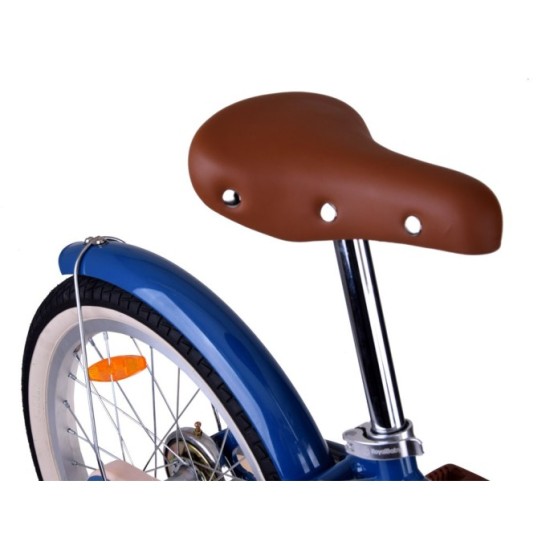 RoyalBaby Hliníkový Detský Bicykel Lovely City Eurocle 18" s košíkom a zvončekom, modrý