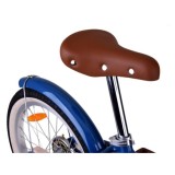 RoyalBaby Hliníkový Detský Bicykel Lovely City Eurocle 18" s košíkom a zvončekom, modrý