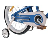 RoyalBaby Hliníkový Detský Bicykel Lovely City Eurocle 18" s košíkom a zvončekom, modrý