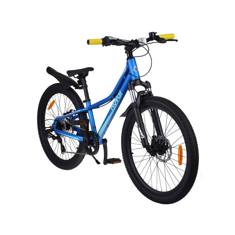 RoyalBaby Ultra Ľahký Hliníkový Detský Bicykel 24" STUDENT, SHIMANO REVOSHIFT prehadzovačka, váha 12,9kg, modrý