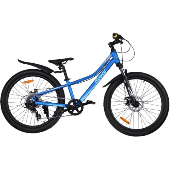 RoyalBaby Ultra Ľahký Hliníkový Detský Bicykel 24" STUDENT, SHIMANO REVOSHIFT prehadzovačka, váha 12,9kg, modrý