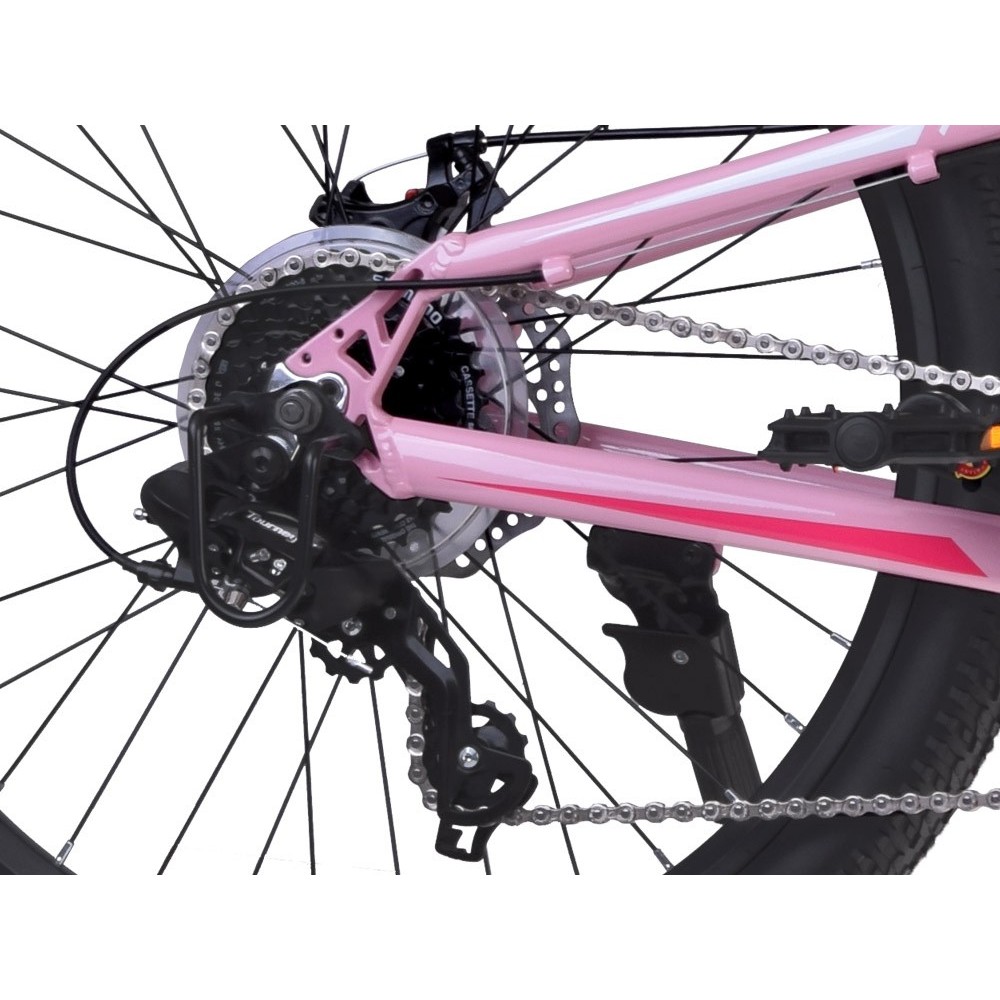 RoyalBaby Ultra Ľahký Hliníkový Detský Bicykel 24" STUDENT, SHIMANO REVOSHIFT prehadzovačka, váha 12,9kg, ružový