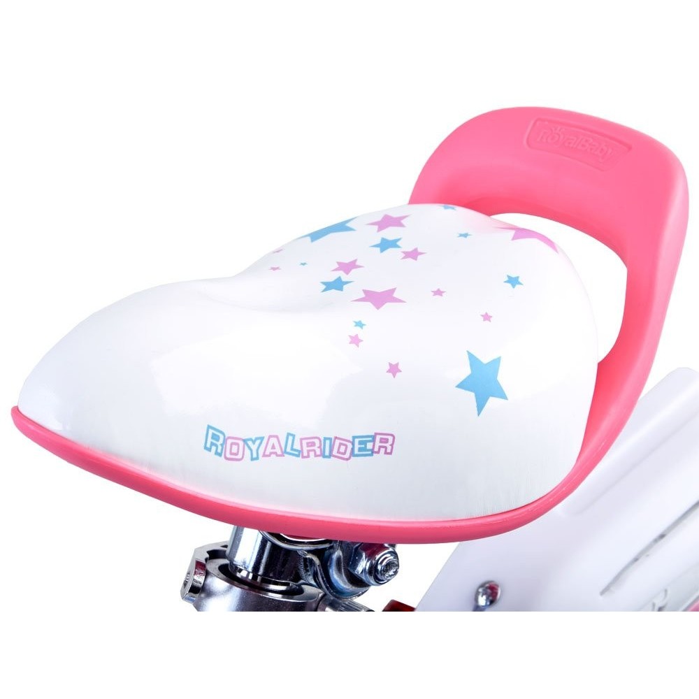 RoyalBaby Detský Bicykel STAR GIRL 16" s košíkom a zvončekom, modrý