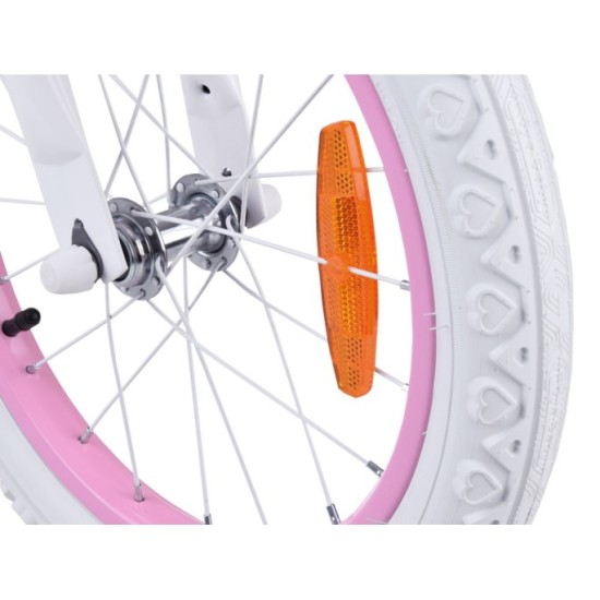 RoyalBaby Detský Bicykel STAR GIRL 16" s košíkom a zvončekom, fialový