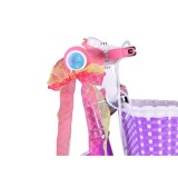RoyalBaby Detský Bicykel STAR GIRL 16" s košíkom a zvončekom, fialový