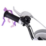 RoyalBaby Detský Bicykel Little Swan Labutie Krídla 14"s košíkom a zvončekom + mašle, modrý