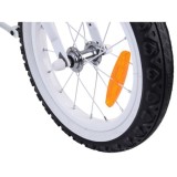 RoyalBaby Detský Bicykel Little Swan Labutie Krídla 14"s košíkom a zvončekom + mašle, modrý