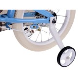 RoyalBaby Detský Bicykel RETRO MACARON 16" s košíkom a zvončekom, modrý