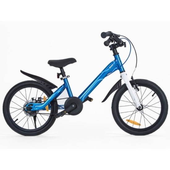 RoyalBaby Hliníkový Detský Bicykel Mars 16" so zvončekom, váha iba 7,25kg, modrý