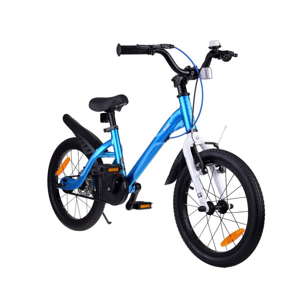 RoyalBaby Hliníkový Detský Bicykel Mars 16" so zvončekom, váha iba 7,25kg, modrý