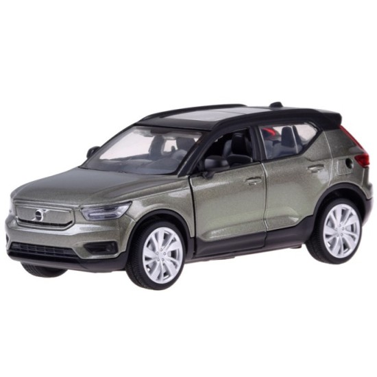 JOKO Kovové autíčko Elektrické Volvo Electric Crossover Volvo XC40 so svetlom a zvukom + Nabíjacia stanica, sivé