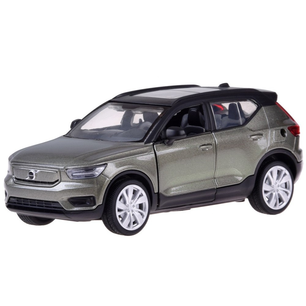 JOKO Kovové autíčko Elektrické Volvo Electric Crossover Volvo XC40 so svetlom a zvukom + Nabíjacia stanica, sivé