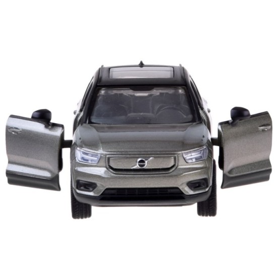 JOKO Kovové autíčko Elektrické Volvo Electric Crossover Volvo XC40 so svetlom a zvukom + Nabíjacia stanica, sivé