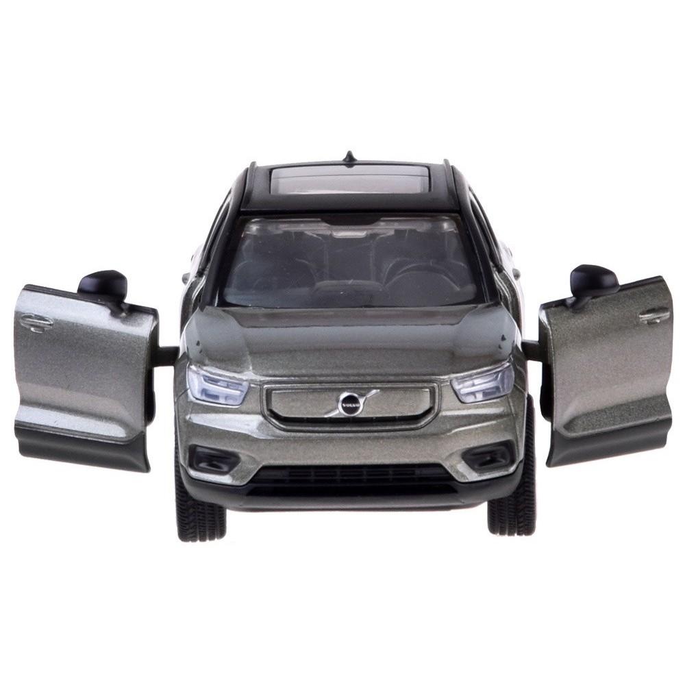 JOKO Kovové autíčko Elektrické Volvo Electric Crossover Volvo XC40 so svetlom a zvukom + Nabíjacia stanica, sivé