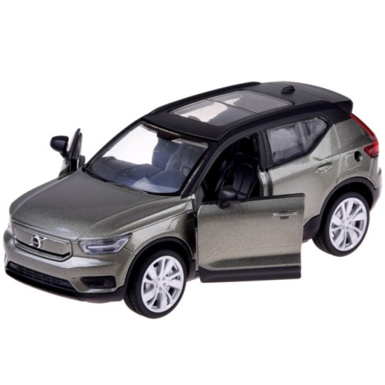 JOKO Kovové autíčko Elektrické Volvo Electric Crossover Volvo XC40 so svetlom a zvukom + Nabíjacia stanica, sivé